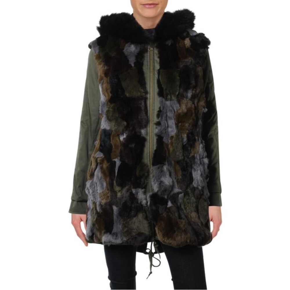 AQUA genuine fur parka - reversible!